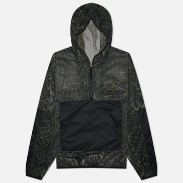 Мужская куртка анорак Nike ACG Dri-Fit Happy Arachnid Half-Zip, цвет зелёный, размер S