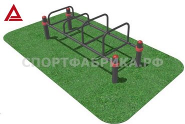 Большие брусья воркаут с упорами для отжиманий ФСИ 10916