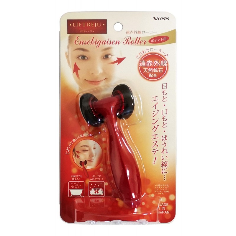 роликовый массажер для лица с минералами vess liftreju face roller