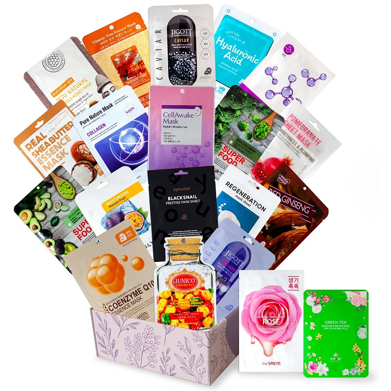 набор тканевых масок для лица (антивозрастной) 20 шт cosmasi anti-age mask set box