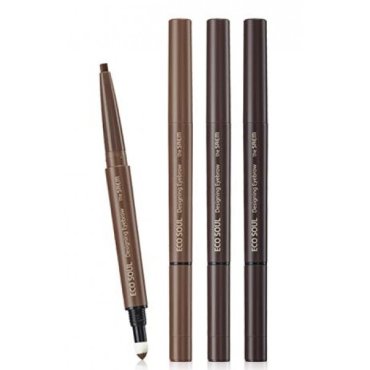 карандаш для бровей 3 в 1 the saem eco soul designing eyebrow