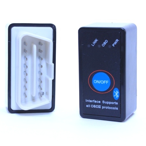 Автосканер Quantoom ELM 327 Bluetooth Mini с кнопкой