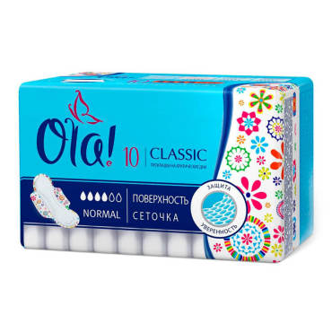 Прокладки Ola 10шт Classic нормал сеточка