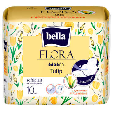 Прокладки Bella флора 10шт тюльпан