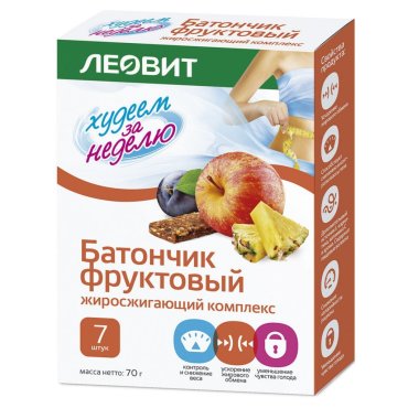 Леовит Батончик фруктовый