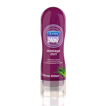 Durex Play Massage Гель-смазка Алоэ Вера для массажа 200 мл (Durex, Гель-смазка)