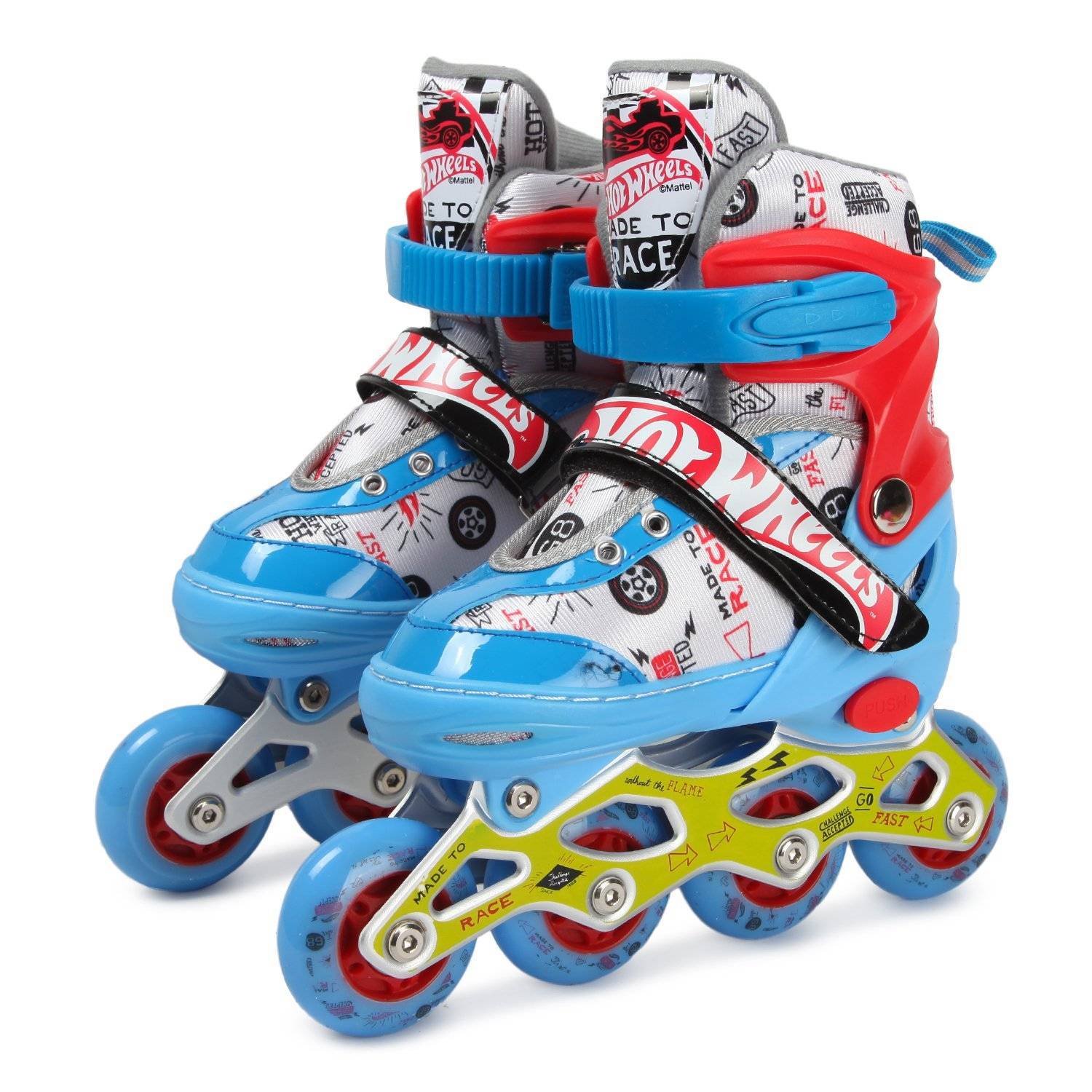 1toy Коньки роликовые Hot Wheels, колеса со светом, S (30–33)