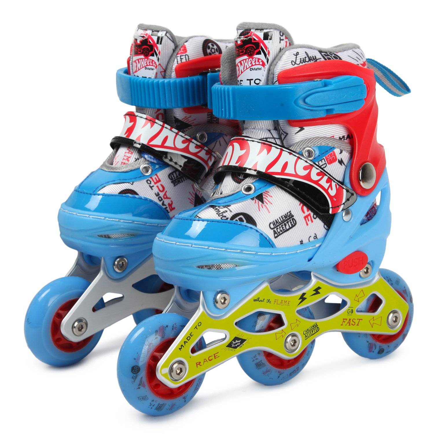 1toy Коньки роликовые Hot Wheels, колеса со светом, XS (26-29)
