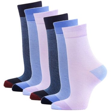 Носки HOSIERY 75217(75217-6р), 6 пар, размер 23-25, полоски
