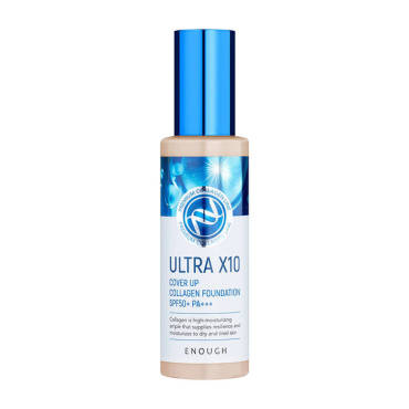Тональный крем Enough Ultra X10 Cover Up Collagen Foundation, Цвет #13 Light Beige | Светлый бежевый