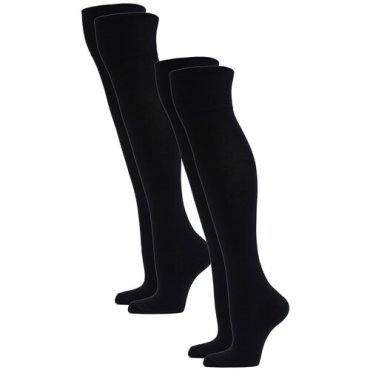 Гольфы женские повседневные HOSIERY 75617 р 23-25 (36-39 размер ноги) черные 2 пары