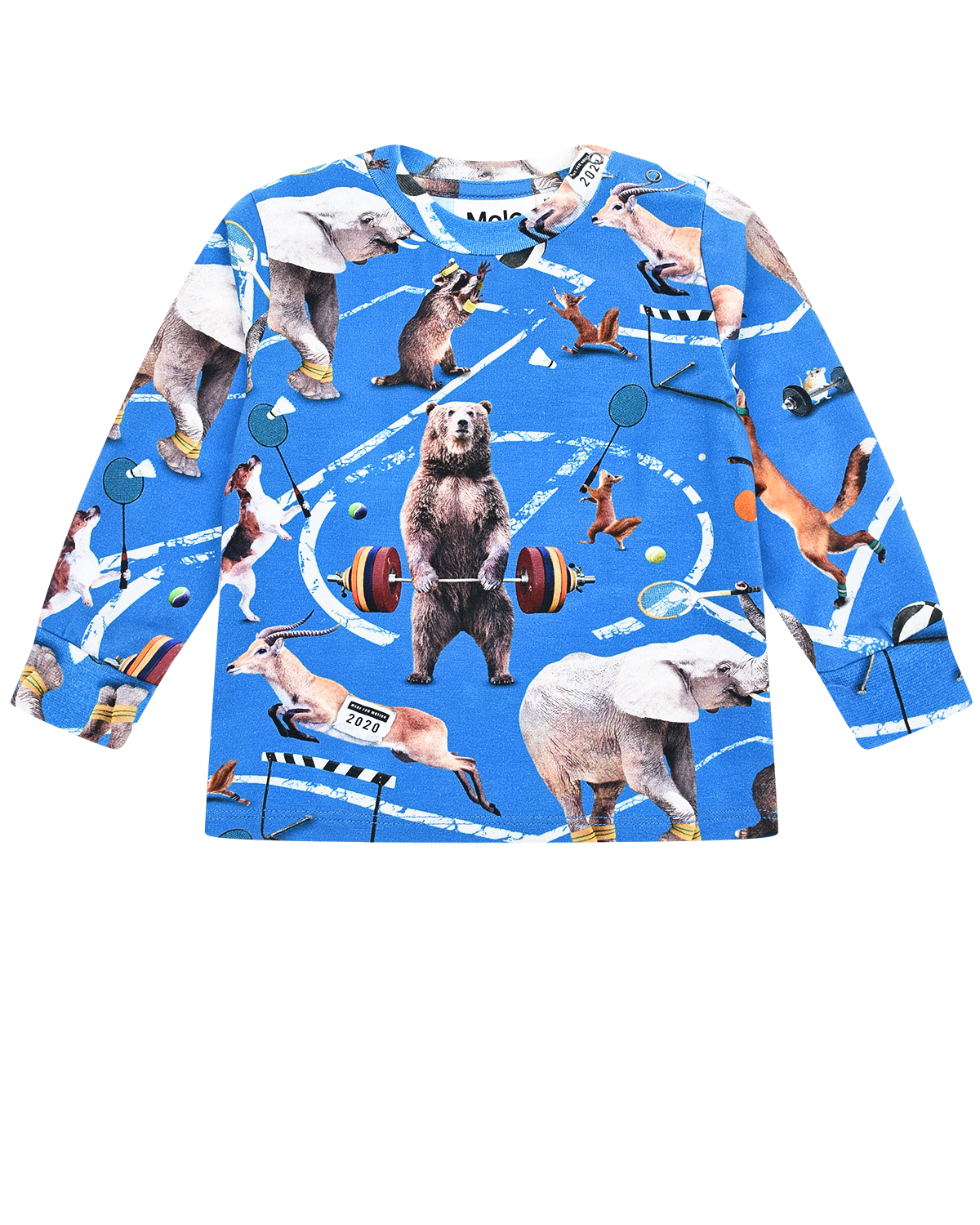 Синяя толстовка Eloy Athletic Animals Molo детская