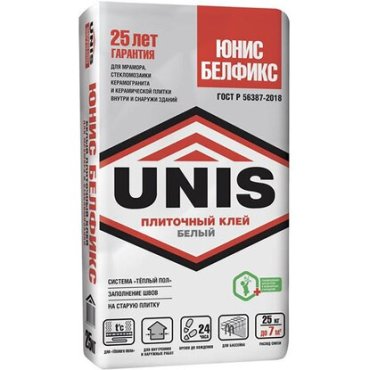 Плиточный клей цементный UNIS
