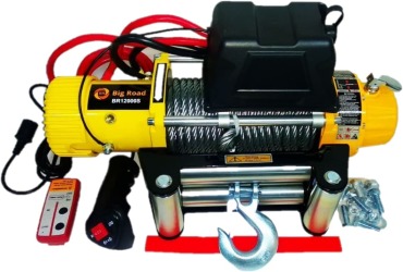 Лебедка электрическая 12000lbs/5400kg 12v Big Road со стальным тросом