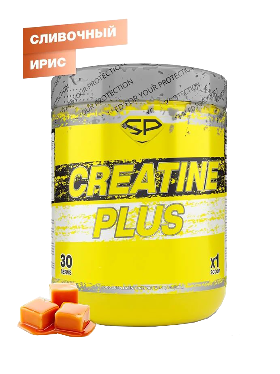 CREATINE PLUS, вкус Сливочный Ирис, 300 г, SteelPower