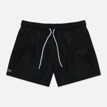 Мужские шорты Lacoste Light Quick-Dry Swim, цвет чёрный, размер XL