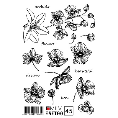 Milv, переводные татуировки (№45)
