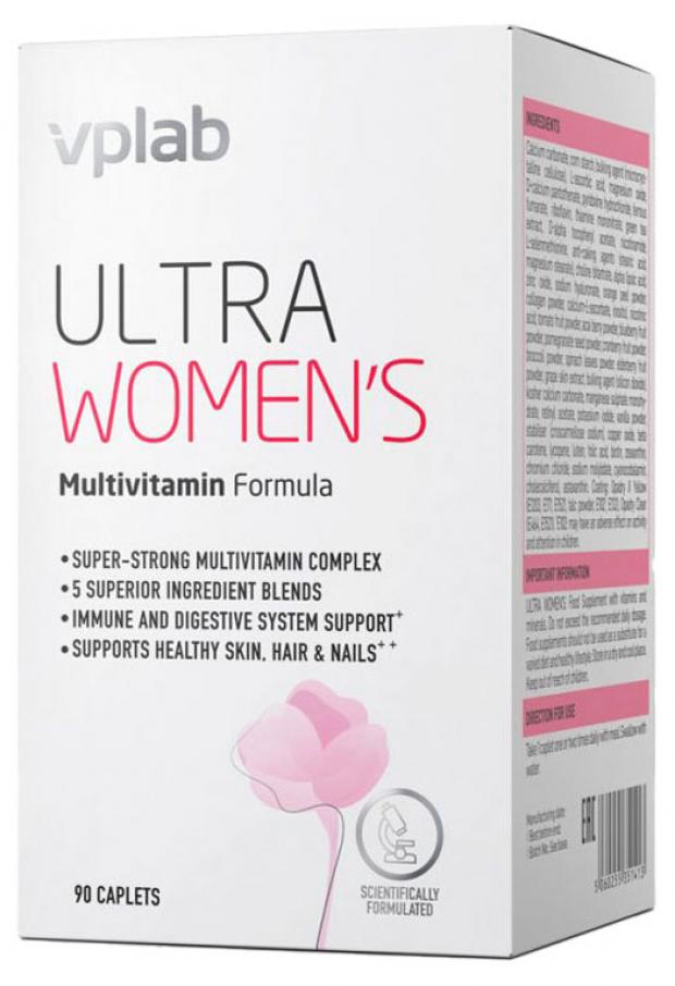 Комплекс витаминно-минеральный VPLab Ultra Women Multivitamin Formula, 90 каплет