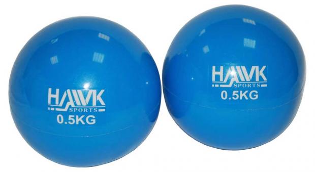 Набор мячей-утяжелителей для аэробики HAWK, 2x0,5кг
