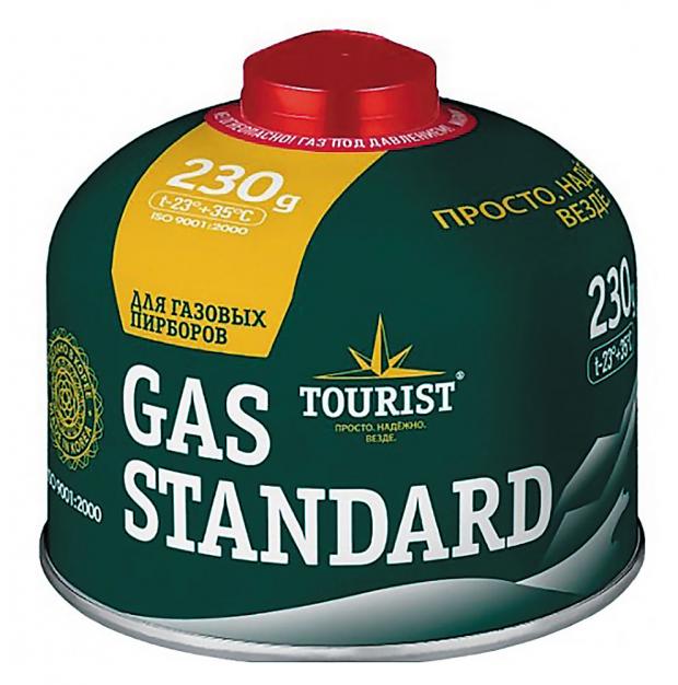 Газ Tourist Gas standard резьбовой евросмесь универсальная всесезонная, 230 г