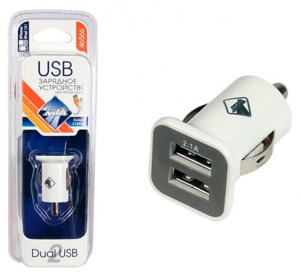 Устройство зарядное Nova Bright USB 2100 мА, 12/24В