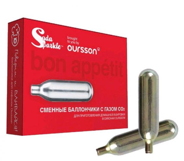Газовый баллон для сифона Oursson OS1110CP/S, 10 шт