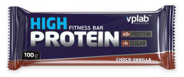 Батончик протеиновый VPLab High Protein bar шоколад-ваниль, 50 г