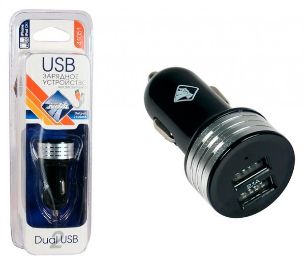 Устройство зарядное Nova Bright USB 2100 мА, 12/24В