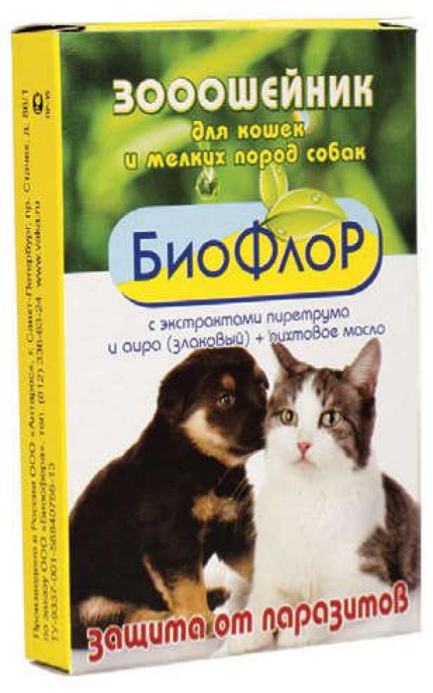 Ошейник для животных «БиоФлор» защита от паразитов, 35 см