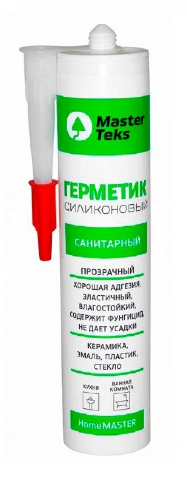 Герметик MASTERTEX силиконовый санитарный белый, 260 мл