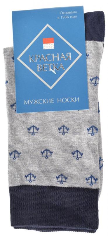 Носки мужские «Красная ветка» С1352 серые, р.27