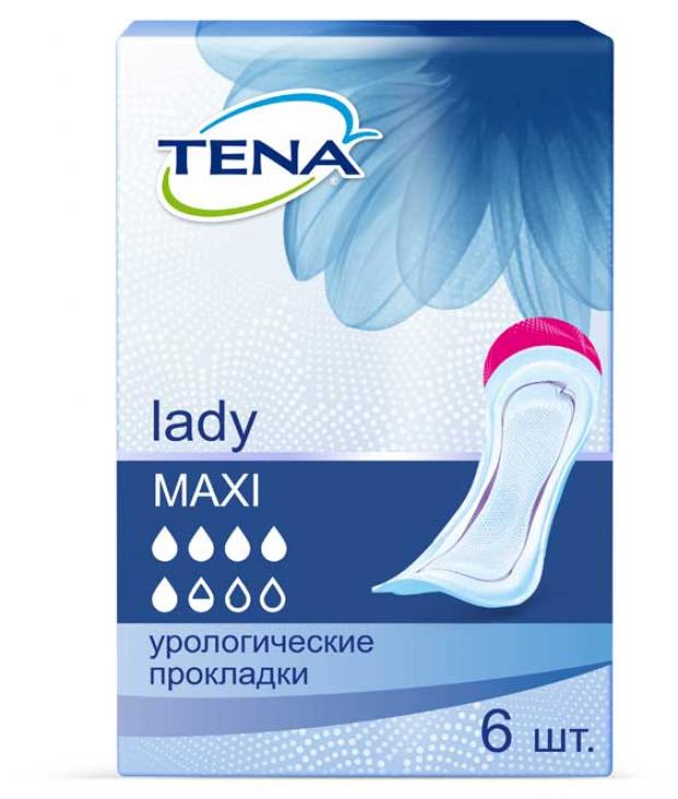 Прокладки урологические для взрослых Tena Макси, 6 шт