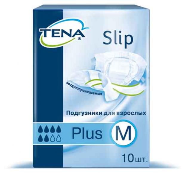 Подгузники урологические для взрослых Tena Slip Plus размер M 70-110 см, 10 шт