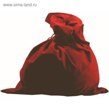 Мешок Деда Мороза, цвет красный, сатин