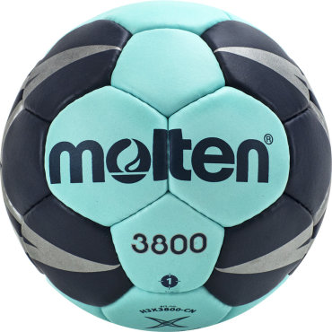 Мяч гандбольный Molten 3800 H3X3800-CN, р.3, бирюзово-т.синий