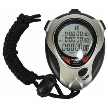Секундомер профессиональный TORRES Professional Stopwatch, арт.SW-100, 100 яч.пам., таймер, метроном, серо-черный NEW