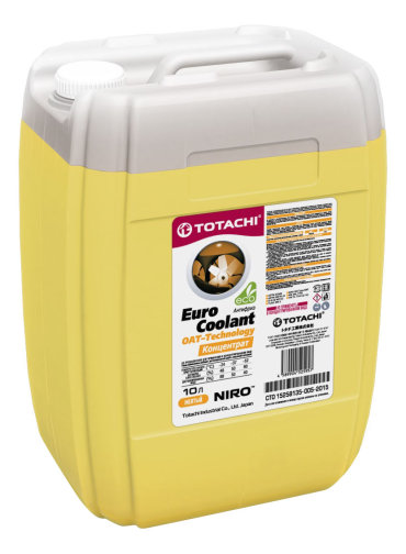 Антифриз TOTACHI Niro Желтый Концентрат 10л