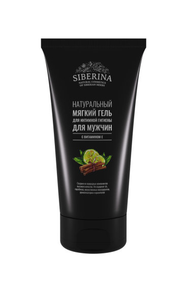 Мягкий гель для интимной гигиены Siberina для мужчин с витамином Е