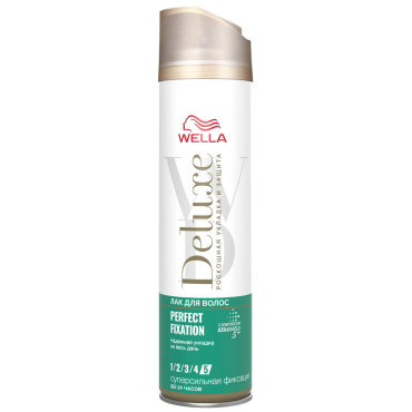 Лак для волос Wella Deluxe Perfect Fixation суперсильная фиксация 250 мл