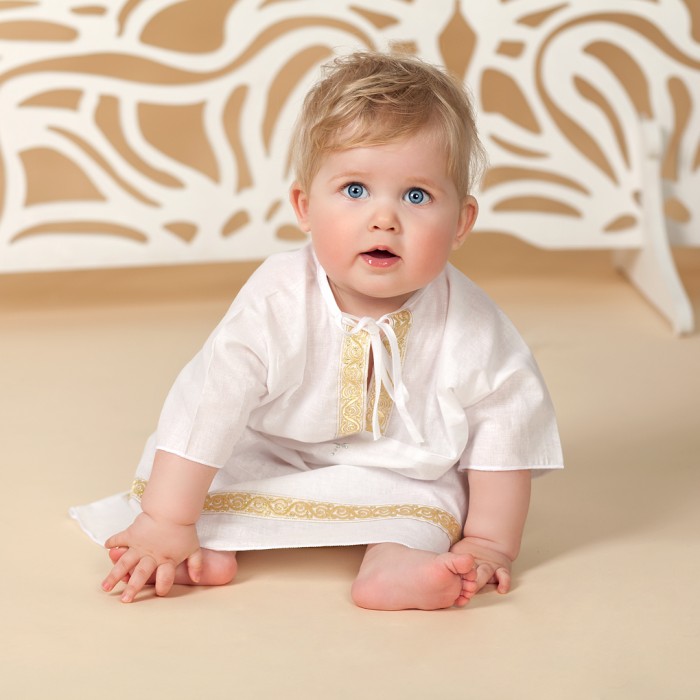 Makkaroni Kids Крестильная рубашка для мальчика Владимир