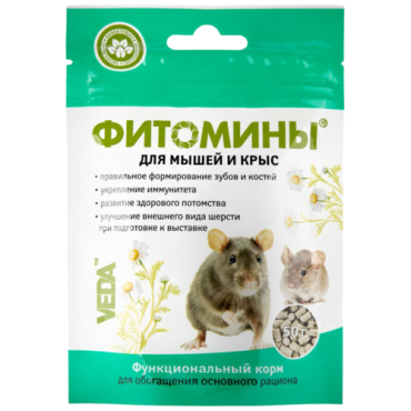 VEDA Фитомины для мышей и крыс добавка в корм, 50 г