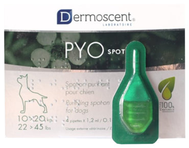 Капли для собак 20-40 кг Dermoscent PYOspot, 4 пипетки