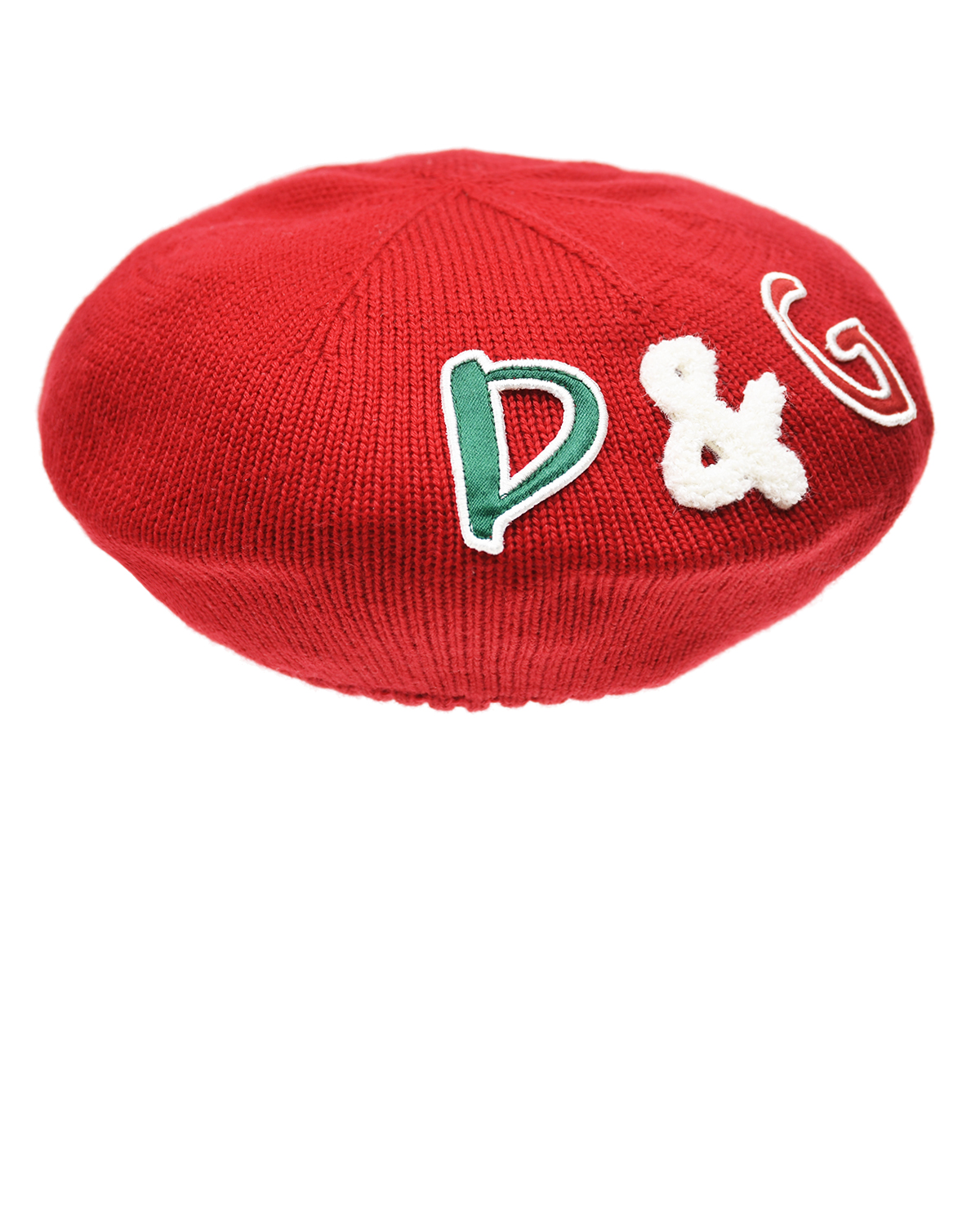 Красный вязаный берет Dolce&Gabbana детский