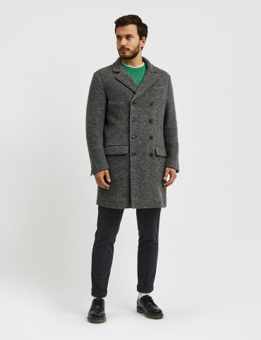 Пальто мужское United Colors of Benetton 21A_2RQY5K2C8 серое 52 RU