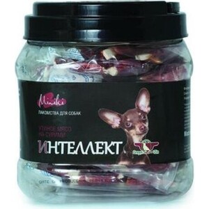 Лакомство GreenQZin Интеллект сушеное утиное мясо на сурими для мелких пород 440гр