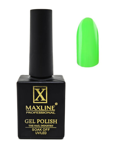 Гель-лак Maxline Professional светится в темноте трёхфазный LED/UV 10 мл Зеленый неон
