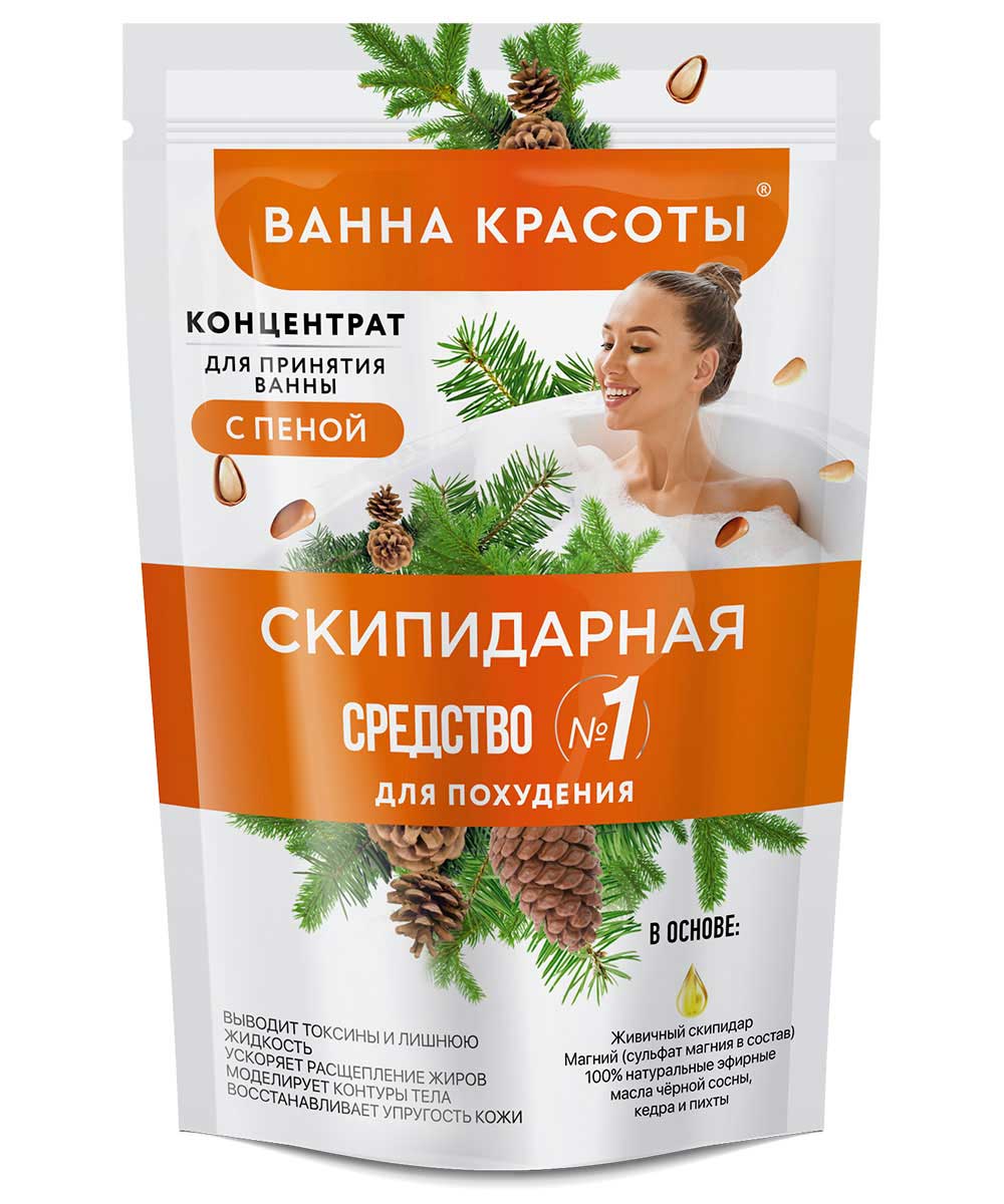 Концентрат для ванны с пеной Фитокосметик. Ванна красоты. Скипидарная 250мл