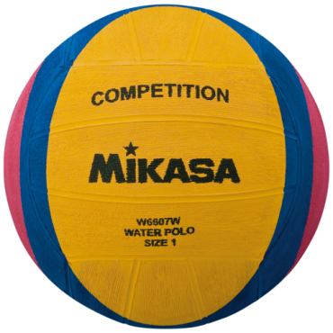 Мяч для водного поло Mikasa W6607W желтый/синий/розовый