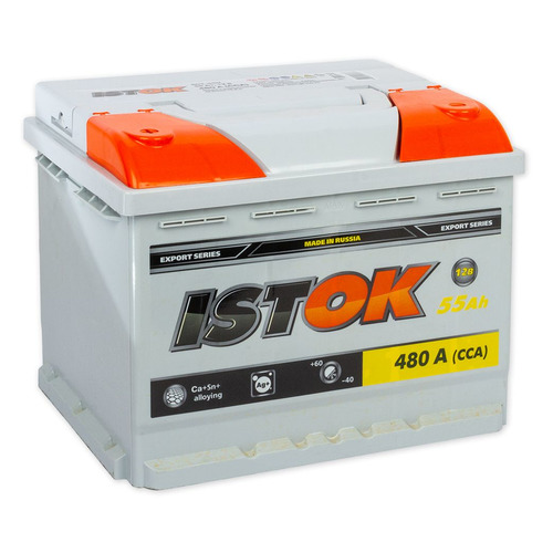Аккумулятор автомобильный ИСТОК 6CT-55N 55Ач 480A