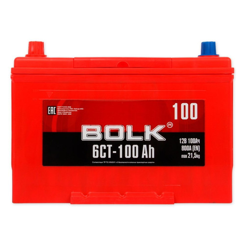 Аккумулятор автомобильный BOLK ABJ 1000 100Ач 800A
